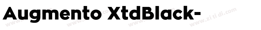 Augmento XtdBlack字体转换